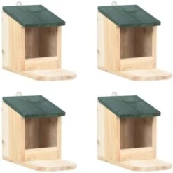 Maisons Pour écureuils 4 Pcs Bois De Sapin VidaXL