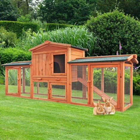 Clapier Lapin Exterieur XXL Deux Côtés 2240x850x530 Mm TWINS Bois Rampe Imperméable Tiroir En Métal Galvanisé Nettoyage Facile, Enclos Lapin De Brast 1 Clapier Lapin Exterieur XXL Deux Côtés 2240x850x530 Mm TWINS Bois Rampe Imperméable Tiroir En Métal Galvanisé Nettoyage Facile, Enclos Lapin De Brast
