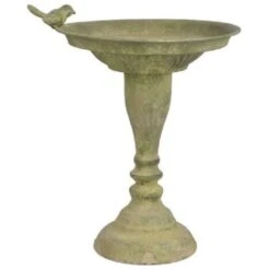 ESSCHERT DESIGN Baignoire Pour Oiseaux En Métal Sur Pied