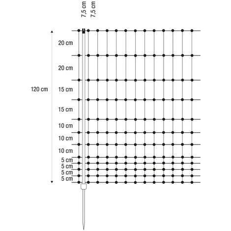 Filet Volaille électrifiable 50m, H 1.2m 3 Filet Volaille électrifiable 50m, H 1.2m – Image 3
