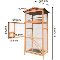 Volière D’oiseaux En Bois Avec Perchoirs Cage Oiseaux Bac à Crottes Cage D’animaux Élevage 7 Volière D’oiseaux En Bois Avec Perchoirs Cage Oiseaux Bac à Crottes Cage D’animaux Élevage -Trixie || Flamingo Soldes Magasin 3199104 4