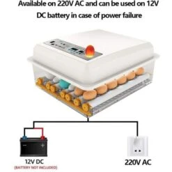 Incubateur Oeufs Couveuse A Oeuf Automatique Pour Volaille, Caille, Oie Canard, Pigeon, Reptile - 16 Oeufs 8 Incubateur Oeufs Couveuse A Oeuf Automatique Pour Volaille, Caille, Oie Canard, Pigeon, Reptile - 16 Oeufs -Trixie || Flamingo Soldes Magasin 33768962 4