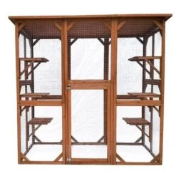 Parc à Chats Enclos En Bois