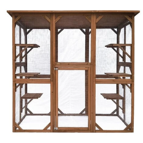 Parc à Chats Enclos En Bois 2 Parc à Chats Enclos En Bois – Image 2