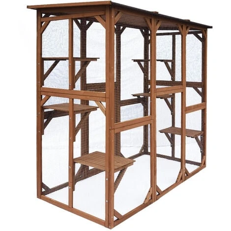 Parc à Chats Enclos En Bois 4 Parc à Chats Enclos En Bois – Image 4