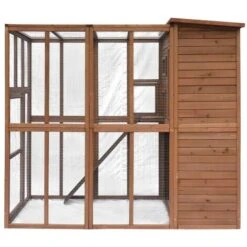 Grand Parc à Chats Avec Abri En Bois 9 Grand Parc à Chats Avec Abri En Bois -Trixie || Flamingo Soldes Magasin 34989234 5