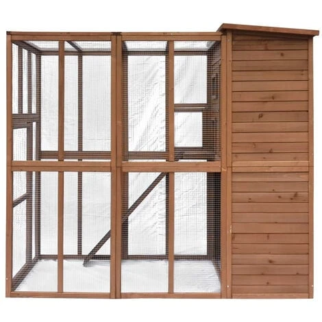 Grand Parc à Chats Avec Abri En Bois 5 Grand Parc à Chats Avec Abri En Bois – Image 5