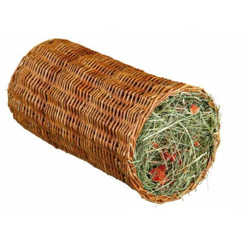 Trixie Tunnel En Osier Avec Foin Et Carotte Pour Rongeurs - ø 15 × 33 Cm, 110 G 1 Trixie Tunnel En Osier Avec Foin Et Carotte Pour Rongeurs - ø 15 × 33 Cm, 110 G