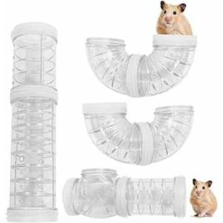 Jouet De Tunnel En Tube De Hamster, Module De Jeu De Bricolage Varié Pour Exercice De Jouet Pour Souris Hamster Tunnel De Connexion Externe Pour Hamster Sports Blanc Calibre 5,5
