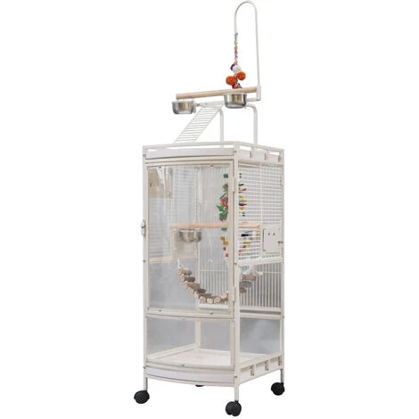 Cage Oiseaux Volière Avec 4 Roulettes Avec Escaliers 4650.5180cm - Armoire Transparente 1 Cage Oiseaux Volière Avec 4 Roulettes Avec Escaliers 4650.5180cm - Armoire Transparente