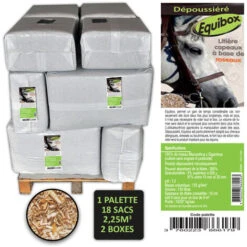 Litière Pour Chevaux - Copeaux De Miscanthus - 125 Litres X 18 Sacs [Palette]