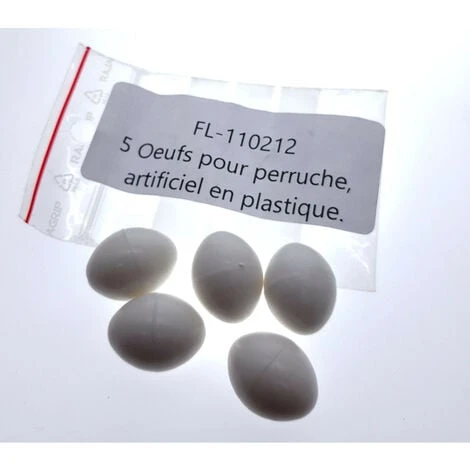 5 Oeufs Pour Perruche, ø 1.8 Cm Artificiel En Plastique - Animallparadise 2 5 Oeufs Pour Perruche, ø 1.8 Cm Artificiel En Plastique - Animallparadise – Image 2