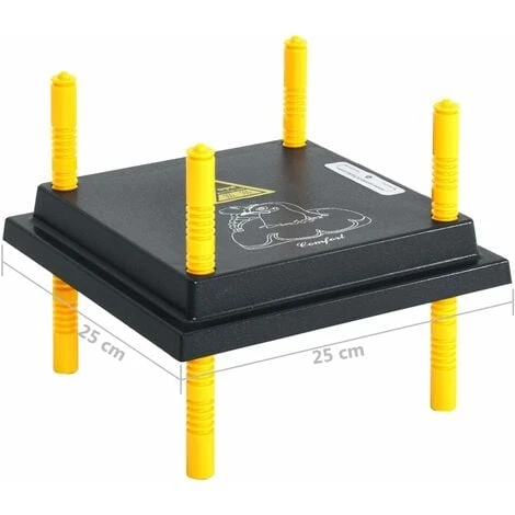 Plaque Chauffante Pour Poussins Et Canetons 25x25 Cm VidaXL 3 Plaque Chauffante Pour Poussins Et Canetons 25x25 Cm VidaXL – Image 3