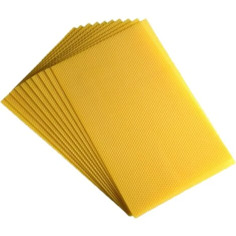 20 Feuilles De Cire D'abeille Gaufrées Warré Sélection 1 20 Feuilles De Cire D'abeille Gaufrées Warré Sélection