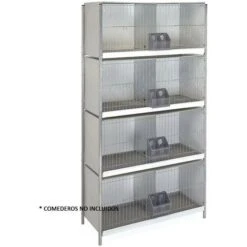 Cage à Pigeons En Tôle Galvanisée 8 Départements Avec Pattes