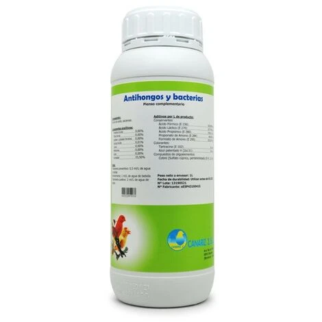 Purificante Natural ANTIHONGOS Y ANTIBACTERIAS CANARIZ Para El Agua De Bebida En Aves 1 Lto.. 1 Purificante Natural ANTIHONGOS Y ANTIBACTERIAS CANARIZ Para El Agua De Bebida En Aves 1 Lto..