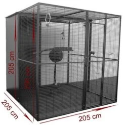 Volière De Jardin Pour Perroquets De 4m² à Toit Mixte IMOR® 053.014 -Trixie || Flamingo Soldes Magasin 51341463 3