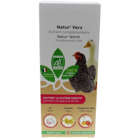 Natur' Vers, Contre Les Vers Pour Poules Et Canards 250 Ml - Animallparadise 2 Natur' Vers, Contre Les Vers Pour Poules Et Canards 250 Ml - Animallparadise – Image 2