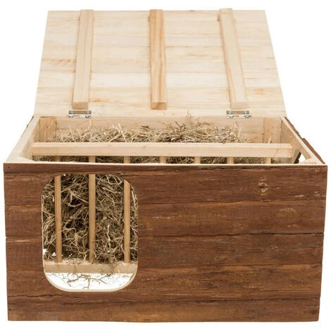 Maison Hilke Avec Râtelier à Foin Intégré Pour Lapin, Cochon D'inde - Animallparadise 5 Maison Hilke Avec Râtelier à Foin Intégré Pour Lapin, Cochon D'inde - Animallparadise – Image 5