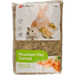 Foin De Montagne Aux Carottes 500 G Pour Rongeurs - Flamingo Pet Products