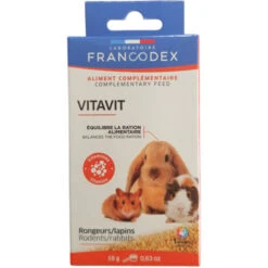 Vitavit Aliment Complémentaires Pour Rongeur Et Lapin Nain, Flacon De 18 G. - Francodex