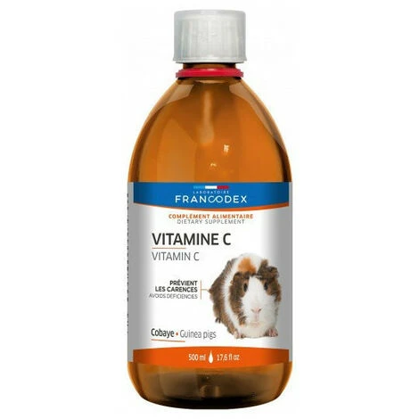 Vitamine C Pour Cobaye 500 Ml Pour Rongeur - Francodex 1 Vitamine C Pour Cobaye 500 Ml Pour Rongeur - Francodex
