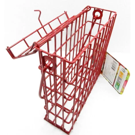 Support Pour Pain De Graisse En Métal Rouge Pour Oiseaux. - Zolux 3 Support Pour Pain De Graisse En Métal Rouge Pour Oiseaux. - Zolux – Image 3