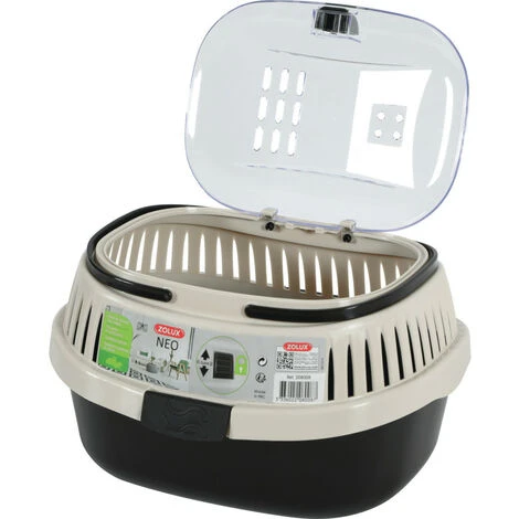 Panier De Transport NEO Noir 25 X 33 X Hauteur 22 Cm Pour Rongeur - Zolux 3 Panier De Transport NEO Noir 25 X 33 X Hauteur 22 Cm Pour Rongeur - Zolux – Image 3