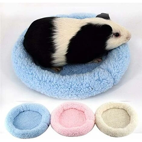1pc Doux, Confortable Rond En Polaire Chaud Hamster Lit Tapis De Sommeil Pour Rat, Hérisson, écureuil, Cochon D'Inde, Les Petits Animaux (L, Beige) 5 1pc Doux, Confortable Rond En Polaire Chaud Hamster Lit Tapis De Sommeil Pour Rat, Hérisson, écureuil, Cochon D'Inde, Les Petits Animaux (L, Beige) – Image 5