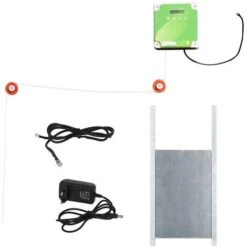Porte Automatique Pour Poules, Kit Complet Comprenant Une Porte Coulissante 30 X 40cm Kerbl