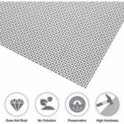 6PCS Maille En Acier (300x210mm) Grillage Filtre Maille D'acier Inoxydable 304 Maille De Rongeur 1 Mm Engrener 0.40mm Rongeur Mesh Maille Anti-Moustique Pour Portes Grillage De Toile -Trixie || Flamingo Soldes Magasin 53929699 4