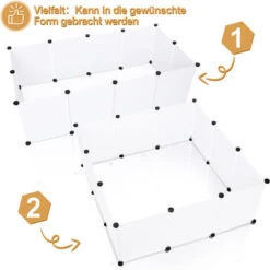 VINGO Enclos DIY Lapin Blanc Parc Pour Chiots Clôture Parc Pour Chiots Chiens -Trixie || Flamingo Soldes Magasin 55433356 3