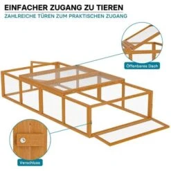 Clapier à Lapin XXL Cage Pour Petits Animaux Avec Enclos Parc Rongeurs Élevage Basse-cour Ferme 7 Clapier à Lapin XXL Cage Pour Petits Animaux Avec Enclos Parc Rongeurs Élevage Basse-cour Ferme -Trixie || Flamingo Soldes Magasin 5622509 3