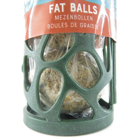 Distributeur Recyclé Avec 3 Boules De Graisse Pour Oiseaux - Animallparadise 3 Distributeur Recyclé Avec 3 Boules De Graisse Pour Oiseaux - Animallparadise – Image 3