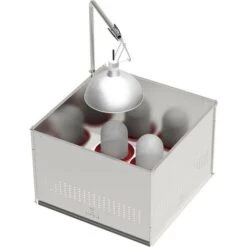 Parc à Poussins Galvanisé Avec Accessoires