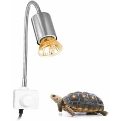 25W UVA UVB 360° Lampe Chauffante, Lampes De Chauffage Et Porte-Lampe Pour Des Reptiles Aquarium Tortue, Lézard, Serpent
