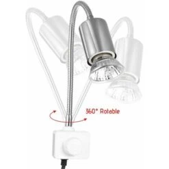 25W UVA UVB 360° Lampe Chauffante, Lampes De Chauffage Et Porte-Lampe Pour Des Reptiles Aquarium Tortue, Lézard, Serpent -Trixie || Flamingo Soldes Magasin 59447893 5