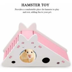 Échelle D'escalier De Hamster, Jouets D'escalade De Hamster De Nid De Repos D'assemblée D'animal Familier De Maison De Hamster En Bois(Rose) -Trixie || Flamingo Soldes Magasin 59658169 3