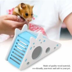 Maison De Hamster En Bois Cage Pour Hamster Repaire Habitat Nid Avec Escaliers Petit Animal De Compagnie Exercice(Bleu) 9 Maison De Hamster En Bois Cage Pour Hamster Repaire Habitat Nid Avec Escaliers Petit Animal De Compagnie Exercice(Bleu) -Trixie || Flamingo Soldes Magasin 59658188 5