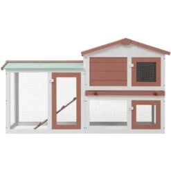 Nova Grand Lapin Extérieur Fait Du Bois Avec Rampe Et Vassio Diverses Couleurs Couleur : Brun -Trixie || Flamingo Soldes Magasin 59995260 3