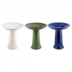 Bain Oiseau Sur Pied Céramique Bleu Pétrole - D 42 X H 47 Cm - Terre Cuite - Livraison Gratuite -Trixie || Flamingo Soldes Magasin 60278748 5