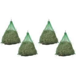 Nova Réseaux De Foin Set 4 PCS Round En Vert PP Différentes Tailles Taille : 0