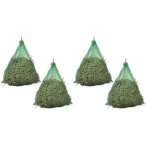 Nova Réseaux De Foin Set 4 PCS Round En Vert PP Différentes Tailles Taille : 0 1 Nova Réseaux De Foin Set 4 PCS Round En Vert PP Différentes Tailles Taille : 0