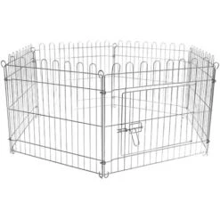 Parc Pour Chiens Enclos Pour Chiots 6 Pièces 60x60 Cm Par élément Cage Pour Animaux Domestiques