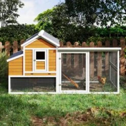 Poulailler Toit Renforcé M Toit Plastique 6 À 8 Poules