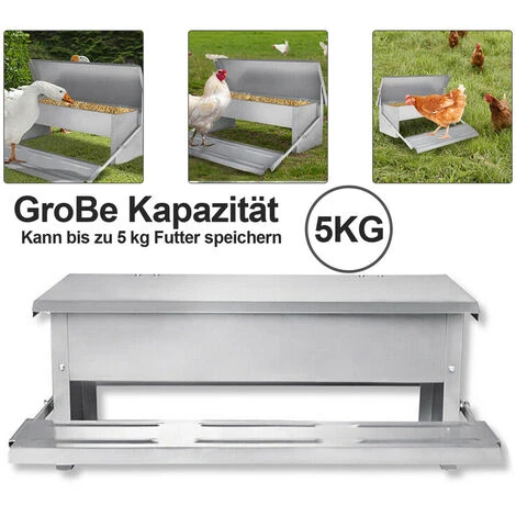 Randaco Mangeoire Automatique Avec Couvercle Distributeur Automatique Auge Auge D’alimentation Résistante Aux Intempéries 5kg 2 Randaco Mangeoire Automatique Avec Couvercle Distributeur Automatique Auge Auge D’alimentation Résistante Aux Intempéries 5kg – Image 2