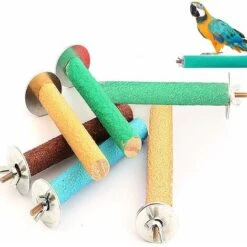 Perchoir Perroquet, 8 Pcs Oiseaux Perche Perroquet Stand Jouet Jouets Oiseaux Perchoir D'Oiseau Debout Support Pour Petits Animaux,-VEBTles