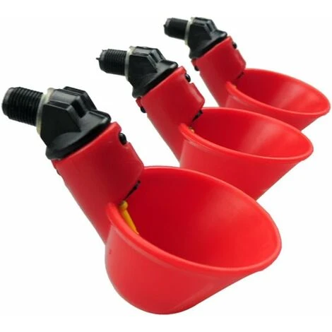 Abreuvoir Automatique Pour Poulets / Volaille / Abreuvoir Avec Tasses Arrosoirs Bols En Plastique Rouge Arrière-cours Poulet Troupeau Canard Oiseau Mangeoire Paquet De 6 2 Abreuvoir Automatique Pour Poulets / Volaille / Abreuvoir Avec Tasses Arrosoirs Bols En Plastique Rouge Arrière-cours Poulet Troupeau Canard Oiseau Mangeoire Paquet De 6 – Image 2