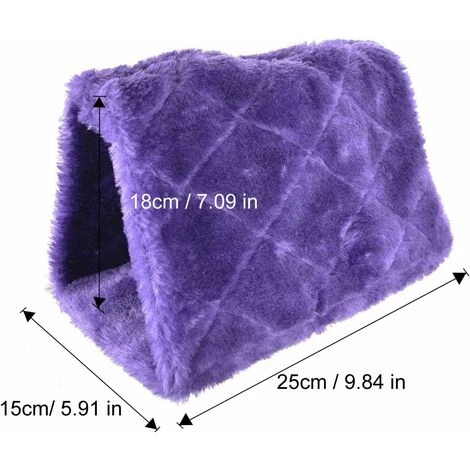 Perroquet Nid D'Oiseau Animal Nid D'hiver Hiver Chaud Hamac Cabane Pendaison De Peluche Suspendu Cage Pour Parrot Perruche Calopsitte Amazones Cacatoès Canari Cage Jouet (25x15x18cm,Violet) 56Vingt 5 Perroquet Nid D'Oiseau Animal Nid D'hiver Hiver Chaud Hamac Cabane Pendaison De Peluche Suspendu Cage Pour Parrot Perruche Calopsitte Amazones Cacatoès Canari Cage Jouet (25x15x18cm,Violet) 56Vingt – Image 5