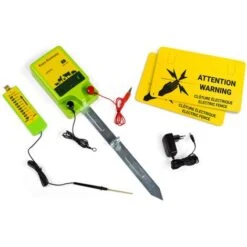 Kit Complet Clôture électrifiable + électrificateur Filet à Poules 12 M + Porte 6 Piquets Double Pointe -Trixie || Flamingo Soldes Magasin 65388776 4